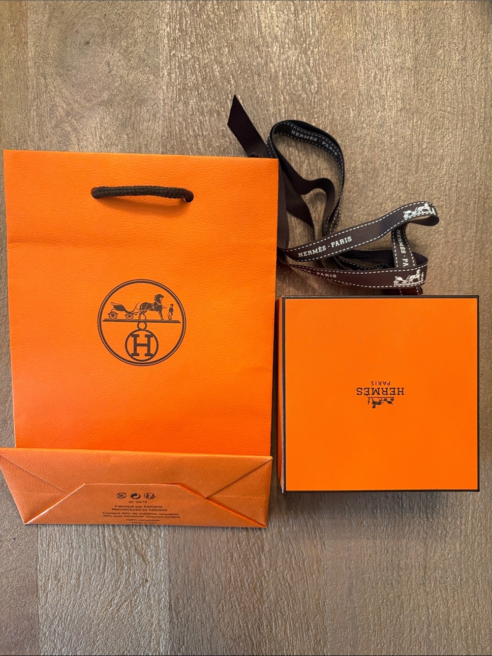 Hermes Orange Luxury Gift Box & Bag Set